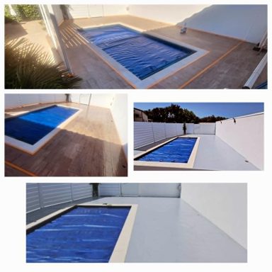 Résine époxy contour piscine