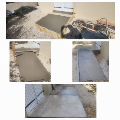 Création d'une rampe handicapé