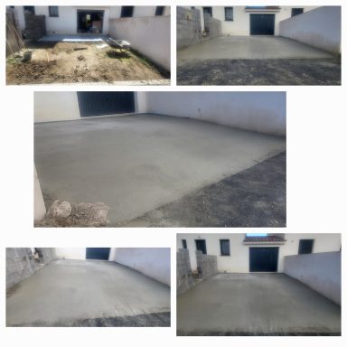 réalisation d'une décente de garage